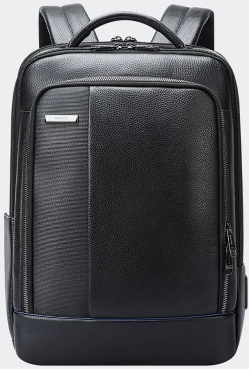 BOPAI SERENITY LEATHER BACKPACK ΣΑΚΙΔΙΟ 15.6" - 61-122411-BLACK