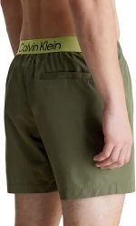 Calvin klein ανδρικό μαγιό λαδί polyester regular fit km0km00945-pli