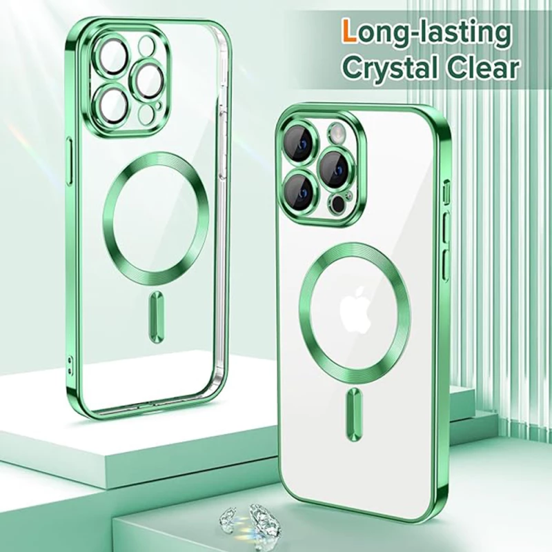 Techsuit - Luxury Crystal MagSafe - iPhone 13 Pro Max - Light Green