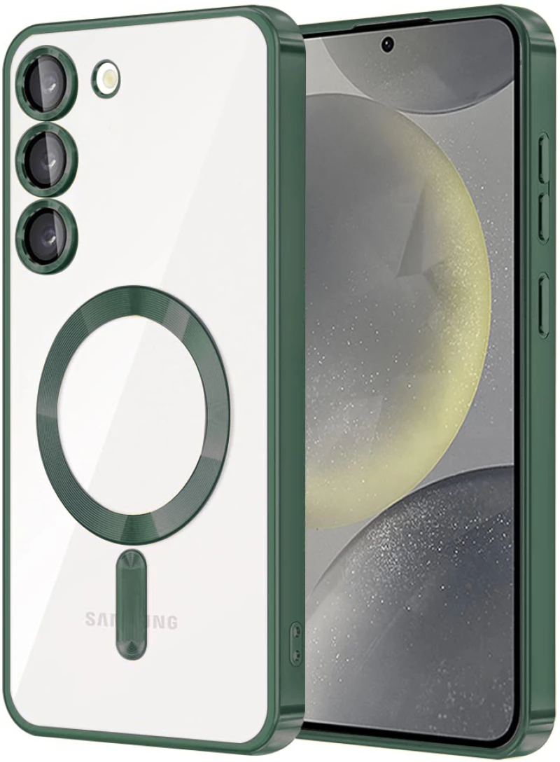 Techsuit - Luxury Crystal MagSafe - Samsung Galaxy S23 - Deep Green