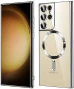 Techsuit - Luxury Crystal MagSafe - Samsung Galaxy S21 Ultra 5G - Silver