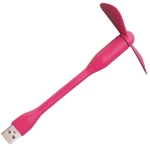 Techsuit - Mini USB Fan (TUF1) - Portable, Flexible, Bendable, 5V - Pink