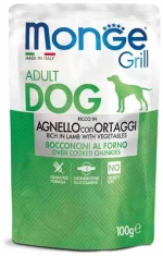 Monge Dog Grill Rich in Αρνί και Λαχανικά 100gr