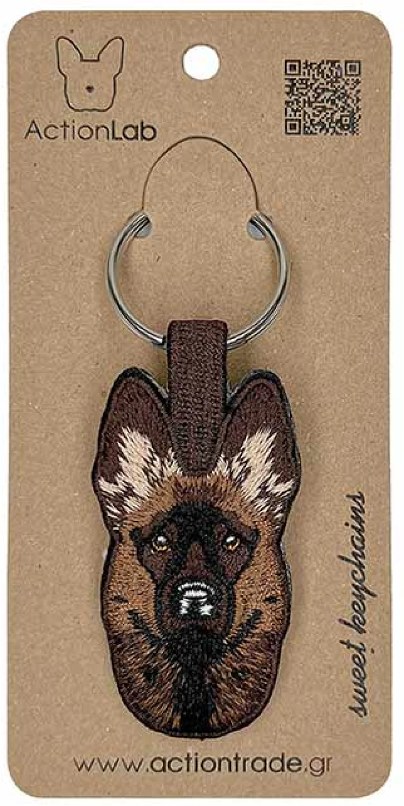Action Lab Κεντητό Μπρελόκ Σκύλου Malinois 4,2x6,5cm