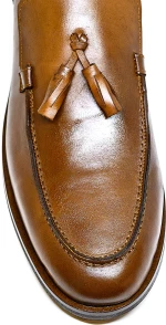Bigshoes KL37302-09 Δερμάτινο Μοκασίνι Ταμπά