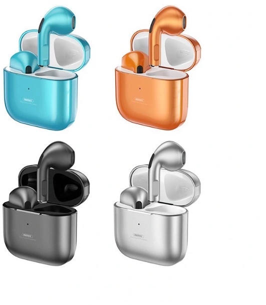 Remax TWS-10i Earbud Bluetooth Ακουστικά με Θήκη Φόρτισης Ασημί