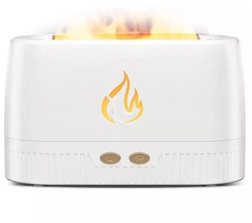 Υγραντήρας Χώρου και Συσκευή Αρωματοθεραπείας Με Εφέ Φλόγας LA0630 Λευκό