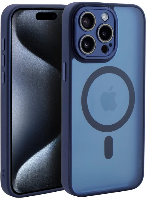 Hybrid Θήκη Σιλικόνης Με Magsafe & Metal Camera Lens Protection iPhone 12 Μπλε