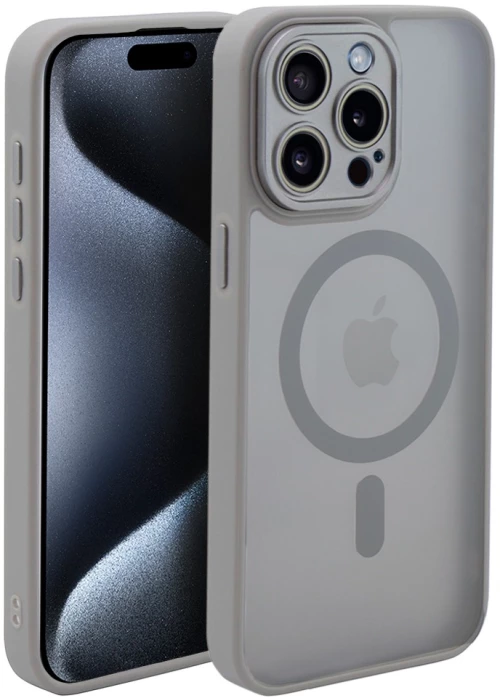 Hybrid Θήκη Σιλικόνης Με Magsafe & Metal Camera Lens Protection iPhone 14 Stone