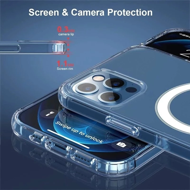 Θήκη Προστασίας Σιλικόνης Clear Case Με Magsafe iPhone 15 Pro