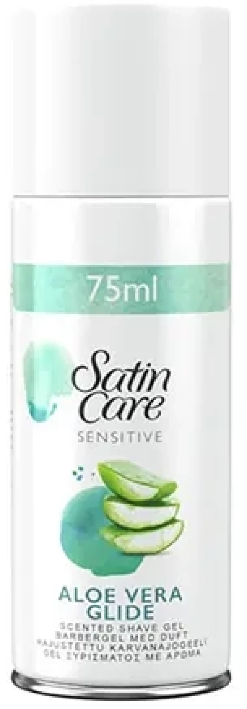 Gillette Satin Care Sensitive Shave Gel with Aloe Travel Size 75ml
