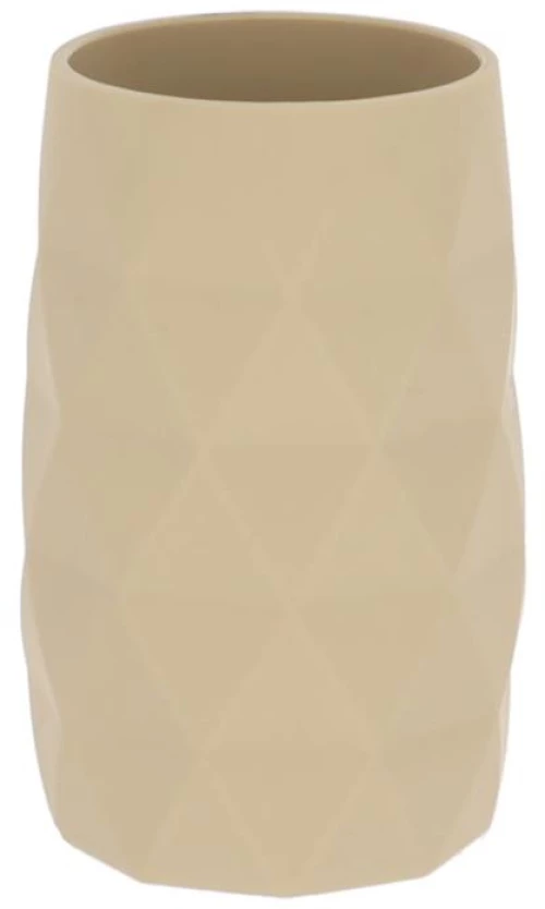 Ποτήρι μπάνιου ABS rubber εκρου