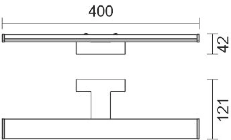 Spotlight ΛΟΥΤΡΟΥ LED ΘΗΚΗ 8W IP44 ΜΑΥΡΟ (6722)