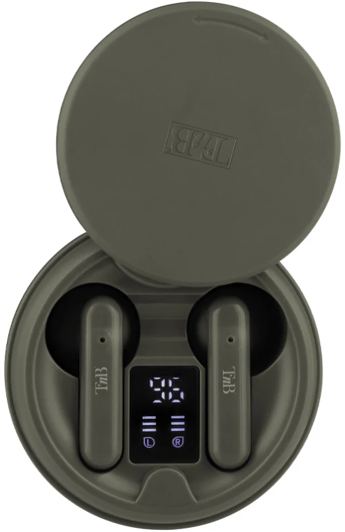 TnB Ακουστικά Bluetooth με θήκη και ένδειξη φόρτισης EBSHINYGN2 TNB πράσινα