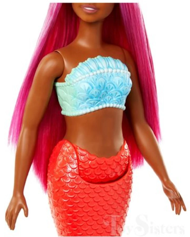 Mattel Barbie Νέα Γοργόνα Κοκκινη Ουρά - HRR04