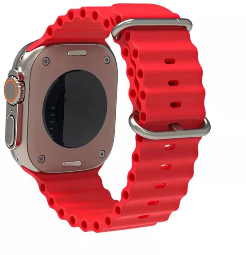 Λουράκι Ocean Band Wave Σιλικόνης Apple Watch 38/40/41mm Κόκκινο