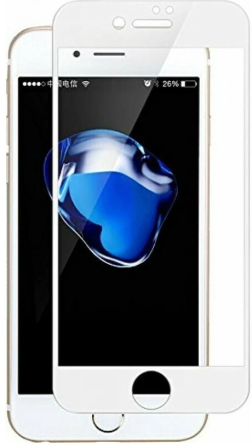 Full Face Premium Tempered Glass iPhone 6/7/8/SE Λευκό
