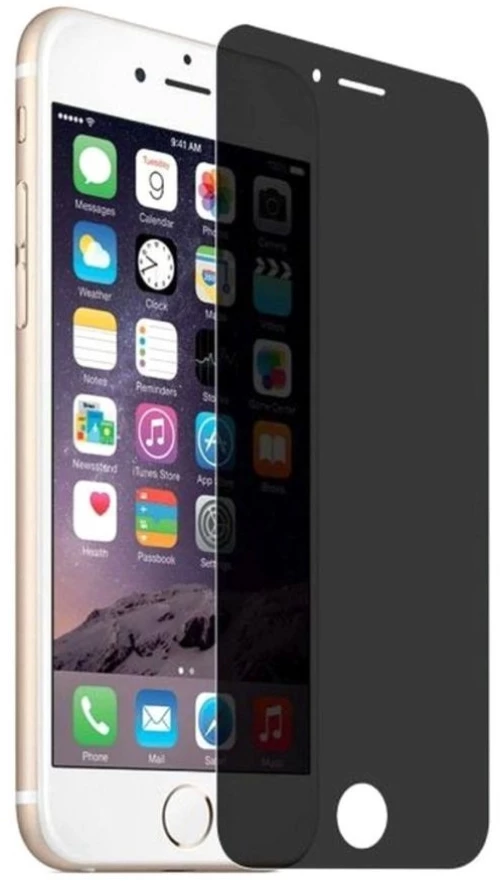 Privacy Full Cover Glass Screen Protector iPhone 6/7/8/SE Μαύρο