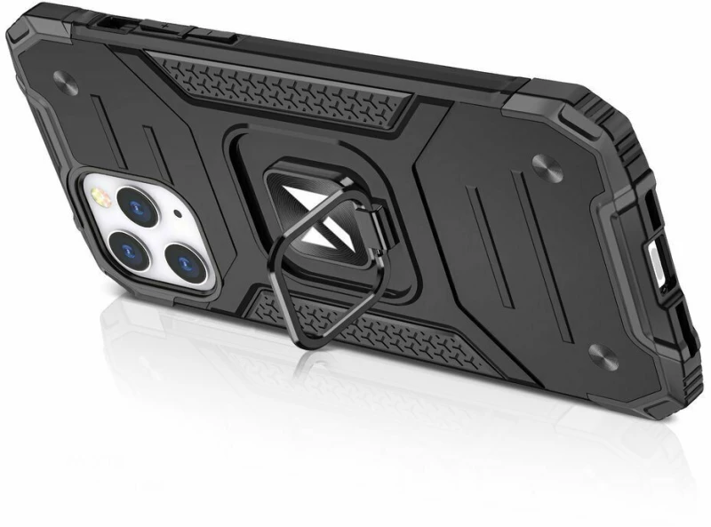 Ring Armor Case Kickstand iPhone 15 Plus Ασημί
