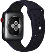 Λουράκι Σιλικόνης Silicone Strap Για Apple Watch 42/44/45/49mm - Blue / Black OEM