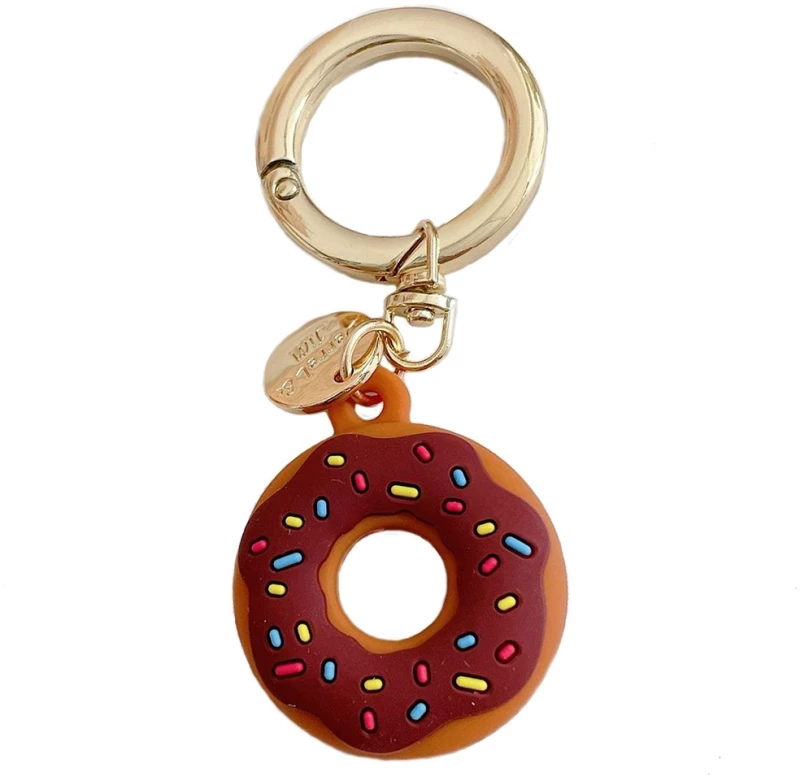 Θήκη Donut για Airtag με Κρίκο για Κλειδιά-Brown OEM