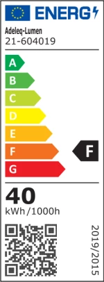Adeleq Φωτιστικό Ψευδοροφής LED Panel Slim 60x60cm 40W 4000K UGR19 Λευκό 21-604019