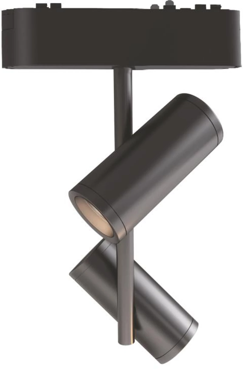 Adeleq Σποτ Ράγας Mini Ντιμαριζόμενο LED 2x8W 40VDC 15° 4000K Μαύρο 22-26161511