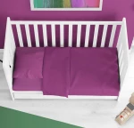 Παπλωματοθήκη Κούνιας 120x160 Solid 501 Magenta βαμβακερή Dimcol