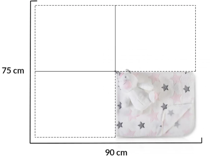 Κουβέρτα Αγκαλιάς 75x90cm Stuffed Toy Unicorn Stars Cangaroo 3800146267520