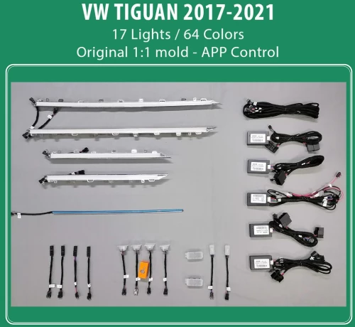 DIQ AMBIENT VW TIGUAN II (Digital iQ Ambient Light VW Tiguan mod.2017-2021, 17 Lights)