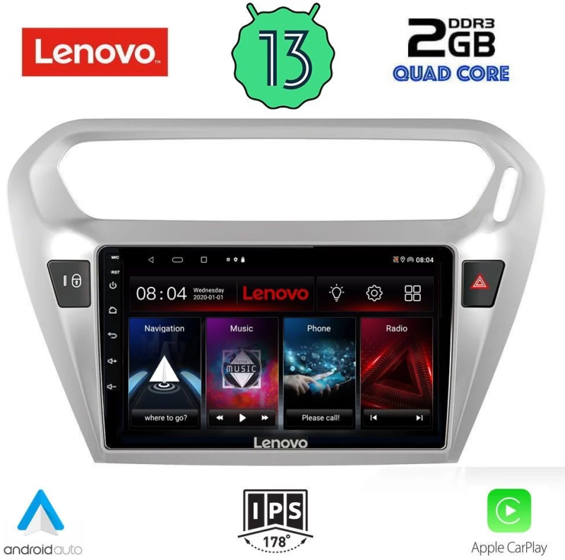 LENOVO LVD 4511_CPA (9inc) MULTIMEDIA TABLET for CITROEN ELYSEE – PEUGEOT 301 mod. 2013>