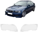 Κρύσταλλα Φαναριών Για Bmw 3 E46 Coupe 99-03 Xenon & Halogen 2 Τεμάχια