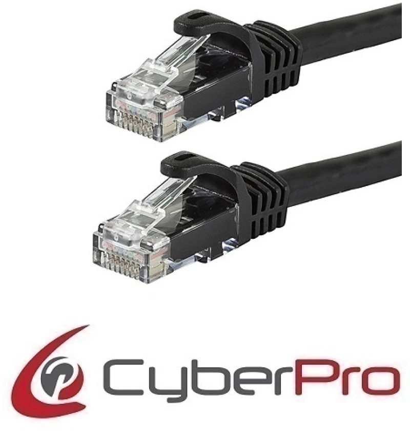 CYBERPRO CP-6C030B Cable UTP Cat6 black 3m
