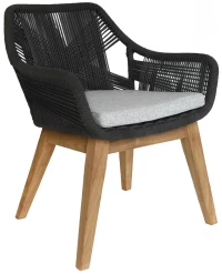 Barbara/Rope Armchair - Αλουμίνιο - 64x62x77 cm