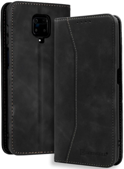 Bodycell Θήκη - Πορτοφόλι Xiaomi Redmi Note 9S / 9 Pro / 9 Pro Max - Black (5206015059728)