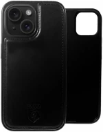 Rosso Elite - MagSafe Δερμάτινη Θήκη / Πορτοφόλι - Apple iPhone 15 - Black (8719246419942)