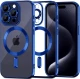Tech-Protect MagShine - Διάφανη Θήκη Σιλικόνης MagSafe με Πλαίσιο Κάμερας - Apple iPhone 15 Pro - Navy (9319456606638)
