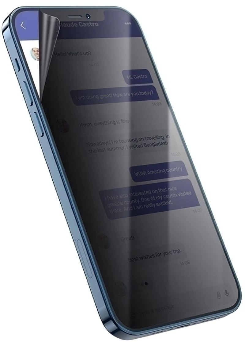 Hoco Hydrogel Pro Privacy Matte Screen Protector - Ματ Μεμβράνη Προστασίας Απορρήτου Οθόνης Oppo A58 4G - 0.15 mm - Matte (HOCO-FRONT-PRM-030-037)