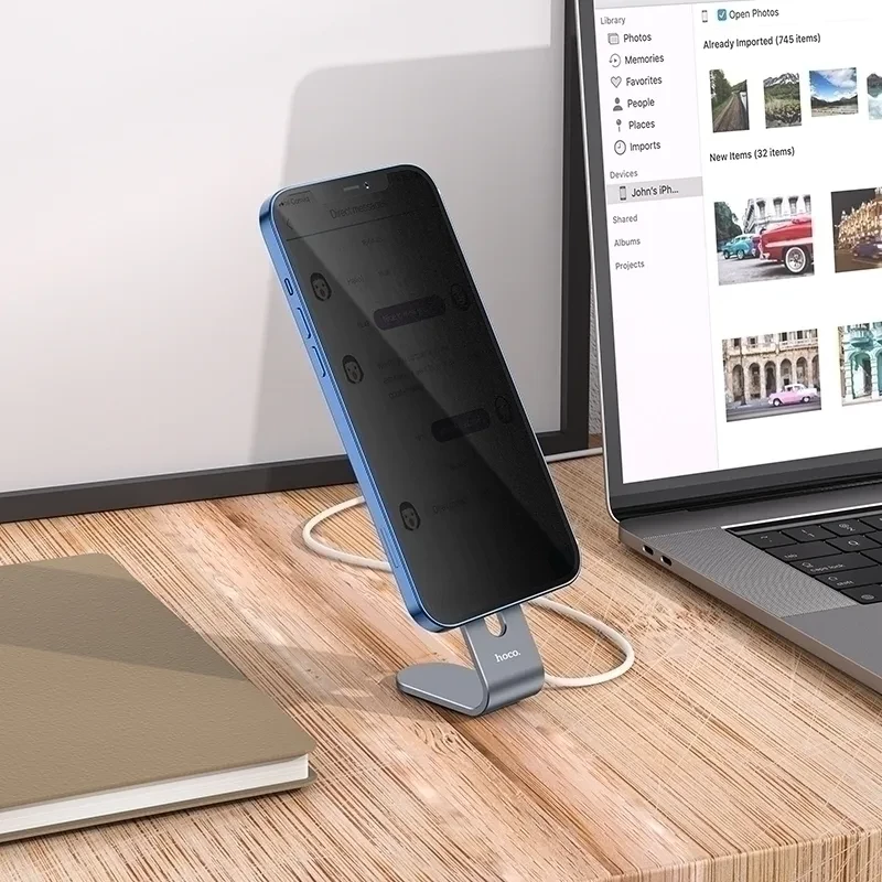 Hoco Hydrogel Pro Privacy Matte Screen Protector - Ματ Μεμβράνη Προστασίας Απορρήτου Οθόνης Realme 6 Pro - 0.15 mm - Matte (HOCO-FRONT-PRM-027-009)