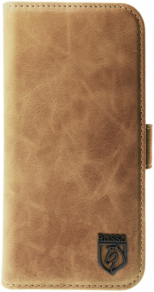 Rosso Elite - MagSafe Δερμάτινη Θήκη / Πορτοφόλι - Samsung Galaxy S22 5G - Light Brown (8719246440700)