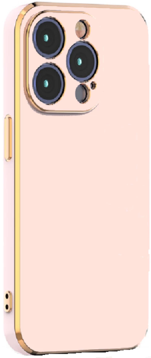 Bodycell Gold Plated - Θήκη Σιλικόνης Apple iPhone 15 Pro Max - Pink (5206015073854)