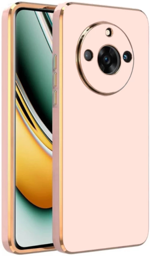 Bodycell Gold Plated - Θήκη Σιλικόνης Realme 11 Pro / 11 Pro Plus - Pink (5206015073939)