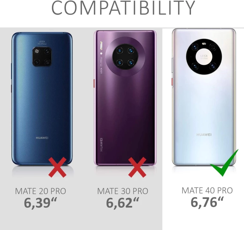 KWmobile Θήκη Σιλικόνης Huawei Mate 40 Pro - Bicolor / Pink / Blue / Transparent (54239.01)