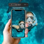 Tech-Protect UWC7 - Universal Αδιάβροχη Θήκη για Smartphone έως 6.9'' - IPX8 - Black / Orange (5906302309573)