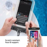Tech-Protect UWC7 - Universal Αδιάβροχη Θήκη για Smartphone έως 6.9'' - IPX8 - Black / Orange (5906302309573)