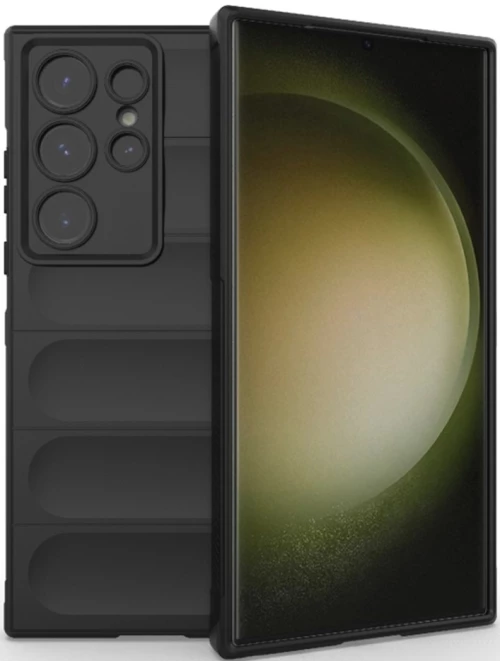 Techsuit Magic Shield - Θήκη Σιλικόνης Samsung Galaxy S23 Ultra - Black (5949419116023)