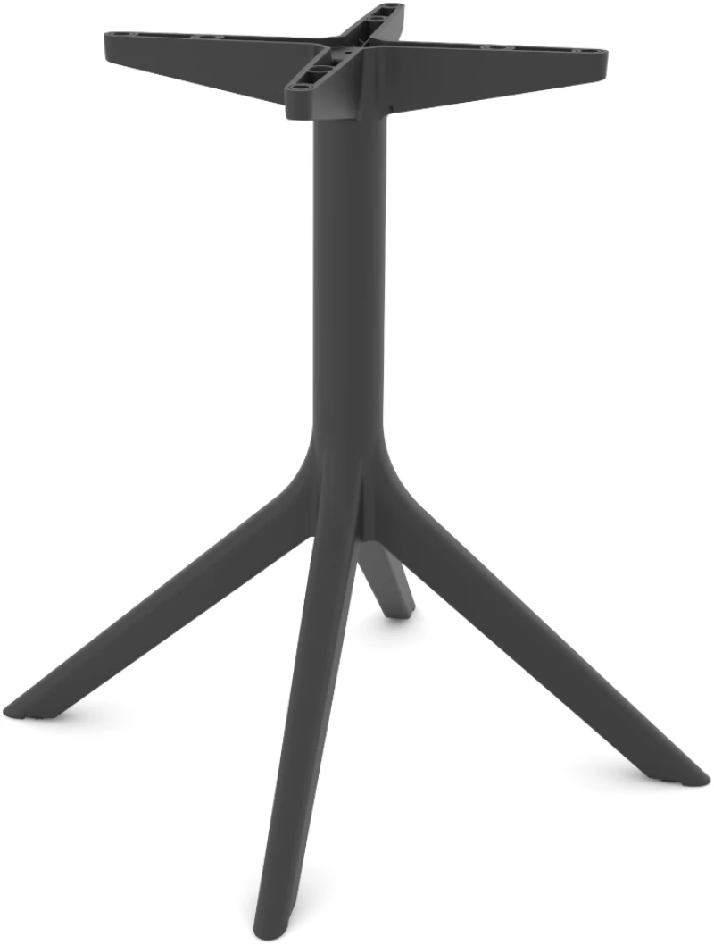 Rita/B Resin Table Base Anthracite - Πολυπροπυλένιο - 53x53x73.5 cm