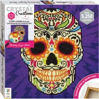 HINKLER CRYSTAL CREATIONS CANVAS STRIKING SUGAR SKULL (#CC-23)