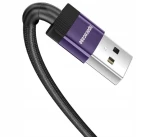 Spacecase USB-C Cable - Καλώδιο Φόρτισης και Μεταφοράς Δεδομένων USB-A σε Type-C - 100cm - 3A - Purple (5905719072520)