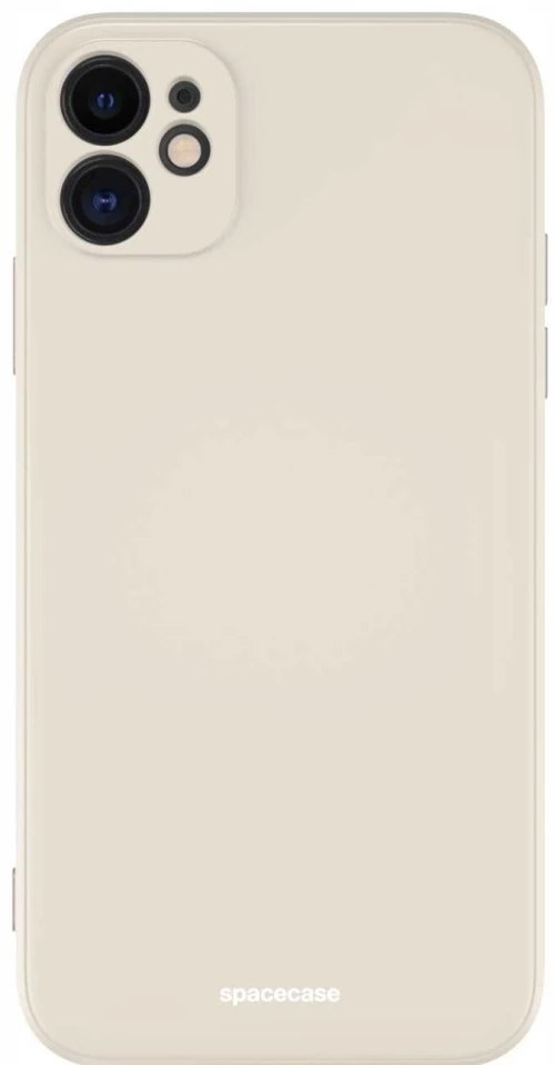 Spacecase Silicone Case - Θήκη Σιλικόνης Apple iPhone 11 - Bone (5905123440328)